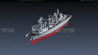 903级补给舰 902东平湖综合补给舰模型-军舰模型库-3ds Max(.max)模型下载-cg模型网