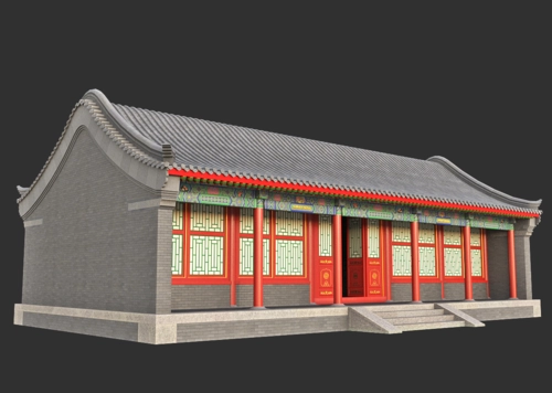 古代房子 PBR次世代模型-古代场景模型库-FBX(.fbx)模型下载-cg模型网