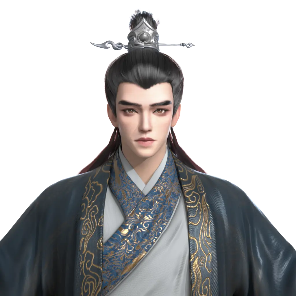 写实古装道士男角色 古代人物 仙侠男人物 古代男性模型 - 角色/人物/生物 - 作品模型 - CG模型网