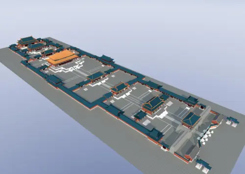 代王府 山西大同代王府模型-古代场景模型库-3ds Max(.max)模型下载-cg模型网