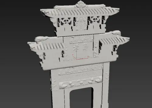 高淳节孝坊模型-历史建筑模型库-3ds Max(.max)模型下载-cg模型网