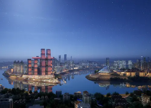 UE5重庆智慧数字孪生城市3D场景